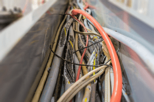 Mouse damaged wires